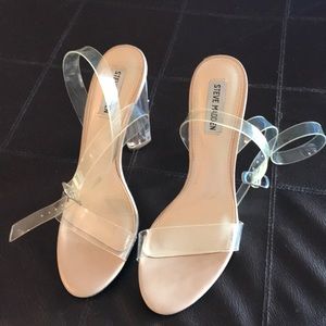 Steve Madden Teena Clear Heels Size 10M
